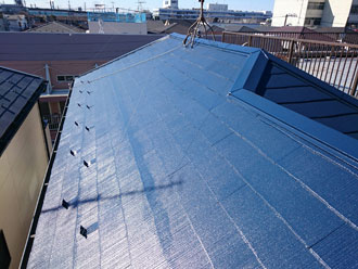 市原市光風台にて高耐候屋根用塗料ファインパーフェクトベストで屋根塗装